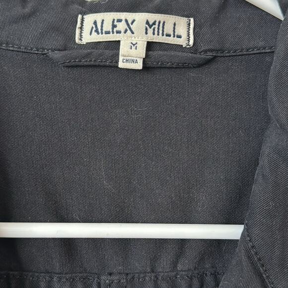 Alex Mill Expedition Jumpsuit in Black Washed Twill Size: M - Picture 6 of 9